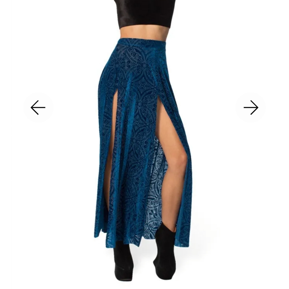Blackmilk burned velvet neptune maxi skirt